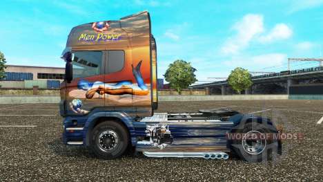 Men Power skin for Scania truck for Euro Truck Simulator 2