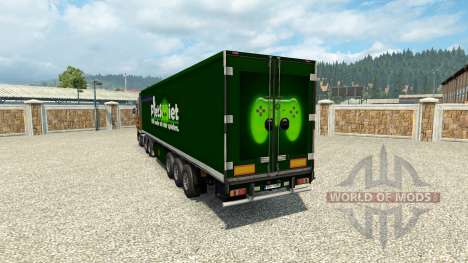 PietSmiet skin on the trailer for Euro Truck Simulator 2