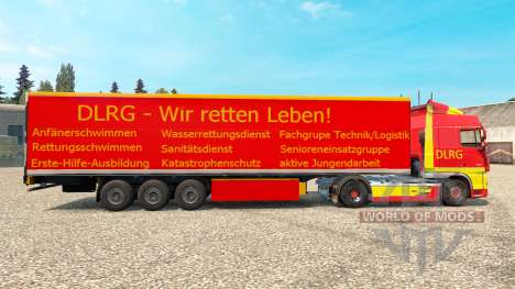 DLRG skin for DAF truck for Euro Truck Simulator 2