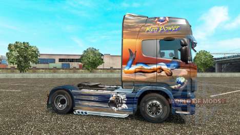 Men Power skin for Scania truck for Euro Truck Simulator 2