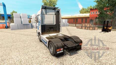 Hartmann Transporte skin for truck Mercedes-Benz for Euro Truck Simulator 2
