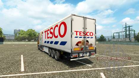 Tesco skin on the trailer for Euro Truck Simulator 2