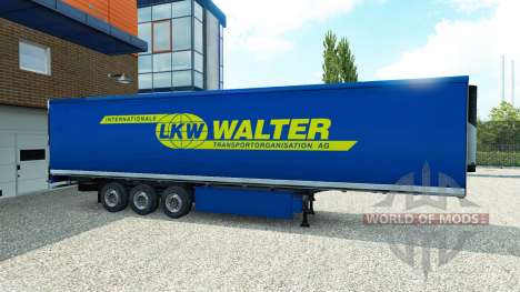 Skin Walter on the trailer for Euro Truck Simulator 2