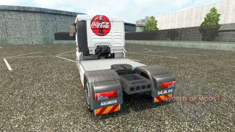 Skin Coca-Cola on the truck MAN for Euro Truck Simulator 2