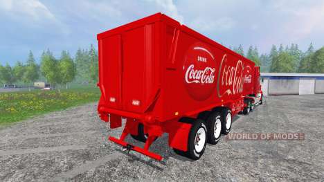 Kenworth T908 [Coca-Cola trailer] for Farming Simulator 2015