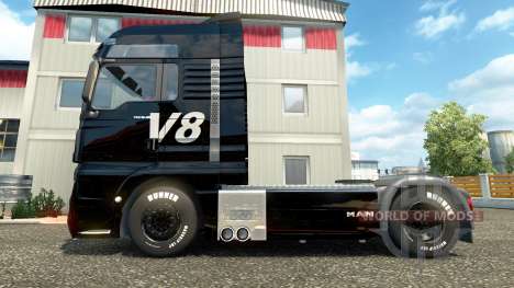 V8 skin for MAN trucks for Euro Truck Simulator 2