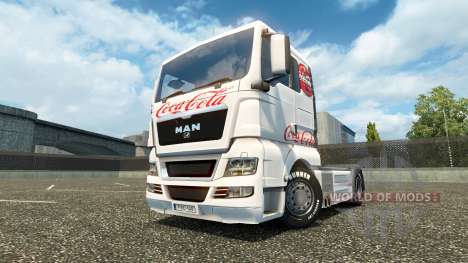 Skin Coca-Cola on the truck MAN for Euro Truck Simulator 2