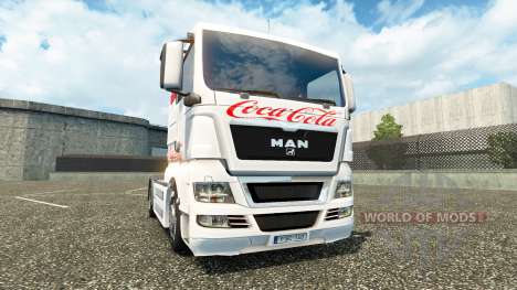 Skin Coca-Cola on the truck MAN for Euro Truck Simulator 2