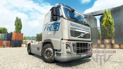 Hartmann Transporte skin for Volvo truck for Euro Truck Simulator 2