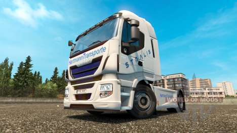 Hartmann Transporte skin for Iveco tractor unit for Euro Truck Simulator 2