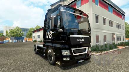 V8 skin for MAN trucks for Euro Truck Simulator 2