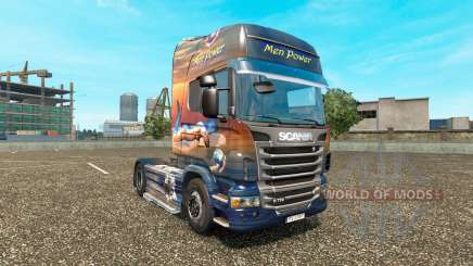 Men Power skin for Scania truck for Euro Truck Simulator 2