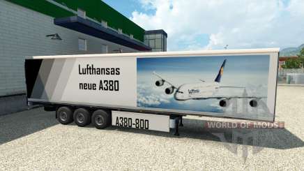 Skin A380 on the trailer for Euro Truck Simulator 2