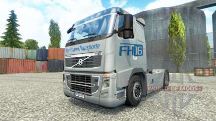 Hartmann Transporte skin for Volvo truck for Euro Truck Simulator 2