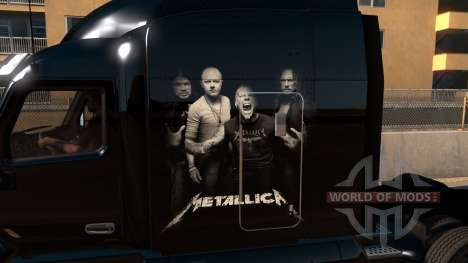Skin Metallica for Peterbilt 579 for American Truck Simulator