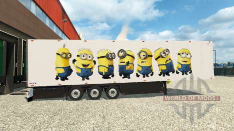 Skin for the Minion Fan trailer for Euro Truck Simulator 2