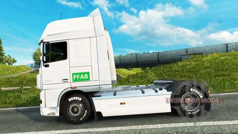 Skin PFAB on tractor DAF for Euro Truck Simulator 2