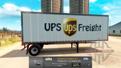 Trailers UPS and Green City for American Truck Simulator