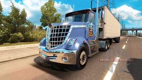 International LoneStar in traffic for American Truck Simulator