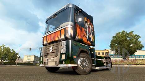 Tiger skin for Renault truck for Euro Truck Simulator 2