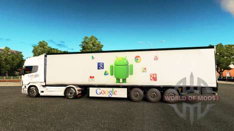 Google skin for Scania truck for Euro Truck Simulator 2