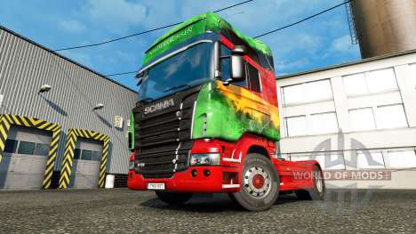 The skin Lower on the tractor unit Scania for Euro Truck Simulator 2