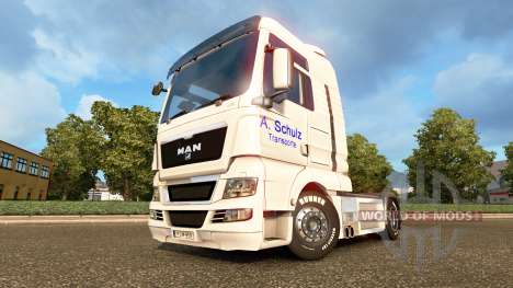 Skin A. Schulz on the truck MAN for Euro Truck Simulator 2