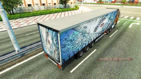 Skin Gerolsteiner on the trailer for Euro Truck Simulator 2