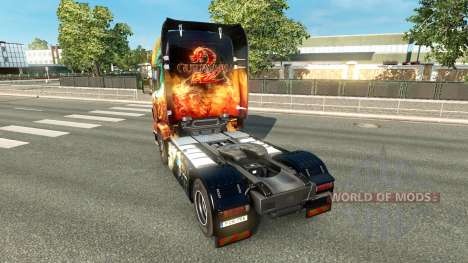 The Guild Wars 2 skin for Scania truck for Euro Truck Simulator 2
