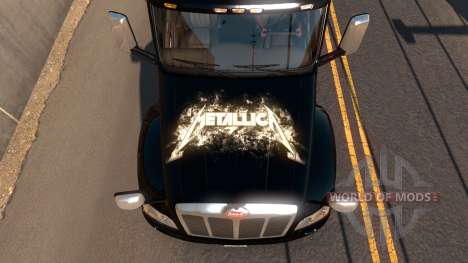 Skin Metallica for Peterbilt 579 for American Truck Simulator