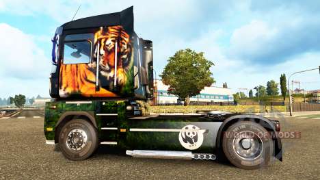 Tiger skin for Renault truck for Euro Truck Simulator 2