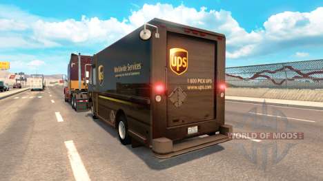 Real brands in vans from traffic for American Truck Simulator