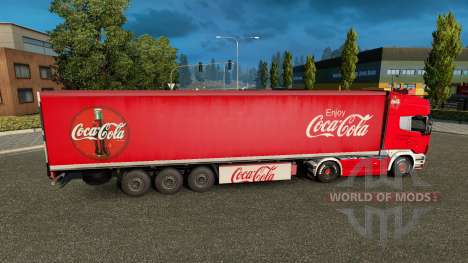 Skin Coca-Cola truck Scania for Euro Truck Simulator 2