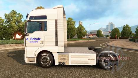 Skin A. Schulz on the truck MAN for Euro Truck Simulator 2