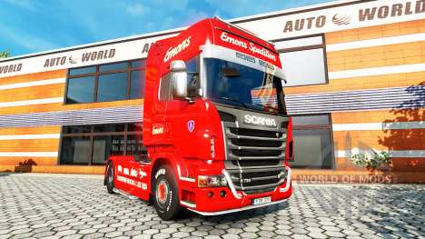 Emons skin for Scania truck for Euro Truck Simulator 2