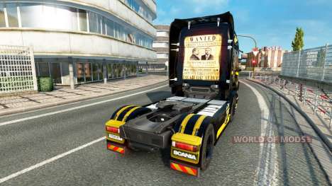 Al Capone skin for Scania truck for Euro Truck Simulator 2