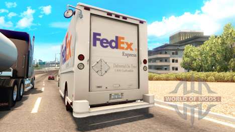 Real brands in vans from traffic for American Truck Simulator