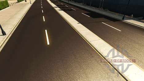 Dark asphalt for American Truck Simulator