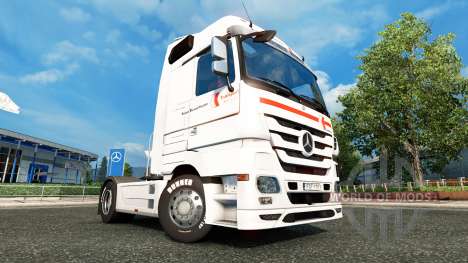 Skin Klaus Bosselmann on the tractor unit Merced for Euro Truck Simulator 2