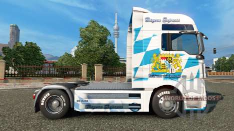 Skin Bavaria Express on the truck MAN for Euro Truck Simulator 2