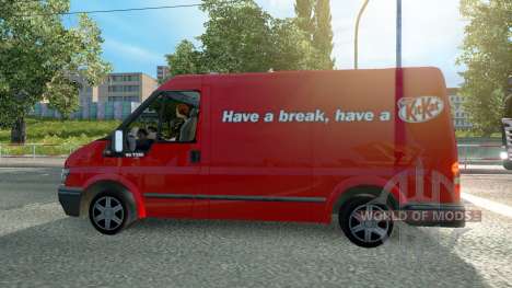 Ford Transit KitKat for Euro Truck Simulator 2