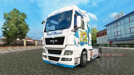 Skin Bavaria Express on the truck MAN for Euro Truck Simulator 2