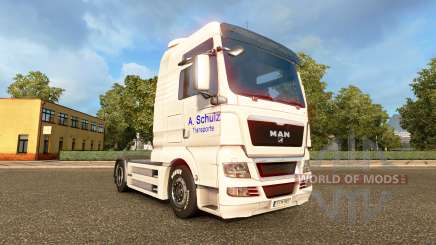 Skin A. Schulz on the truck MAN for Euro Truck Simulator 2