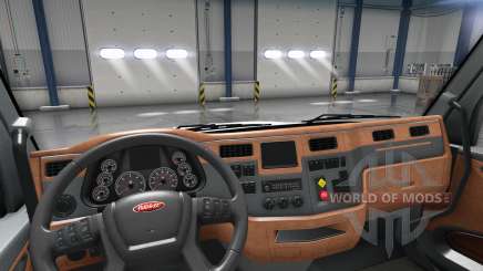 Updated interior in a Peterbilt 579 for American Truck Simulator
