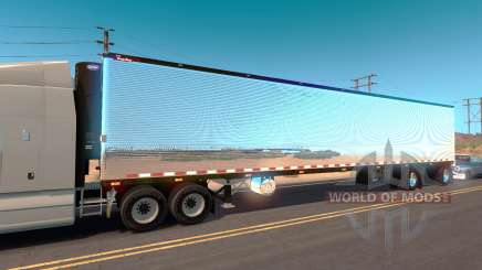 Chrome trailer for American Truck Simulator