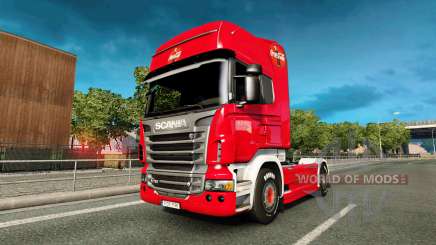 Skin Coca-Cola truck Scania for Euro Truck Simulator 2