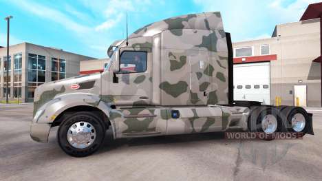 Camouflage skins for the Peterbilt and Kenworth  for American Truck Simulator