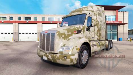 Camouflage skins for the Peterbilt and Kenworth  for American Truck Simulator