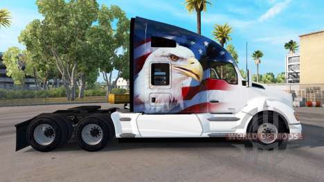 Skin U. S. A. Eagle on a Kenworth tractor for American Truck Simulator