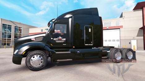 The skin of Outlaw Transportation on truck Peter for American Truck Simulator